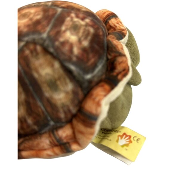 Folkmanis Tortoise Finger Puppet Plush 5" Realistic Pattern & Movable Legs - Picture 4 of 5